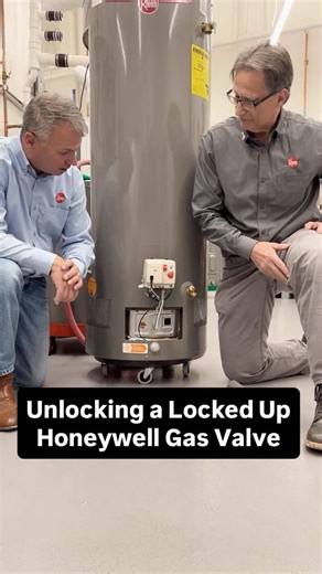 Honeywell gas valve locked up? Just a few simple steps and you can unlock the valve! #waterheater
