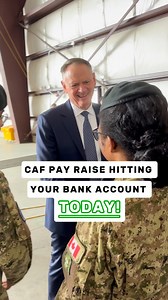 Today, members of the Canadian Armed Forces received their pay increase—retroactive to April 1, 2025—directly in their bank accounts. — Aujourd’hui, les membres des Forces Armées Canadiennes ont reçu leur augmentation salariale, avec effet rétroactif au 1er avril 2025, directement dans leur compte bancaire. | David McGuinty