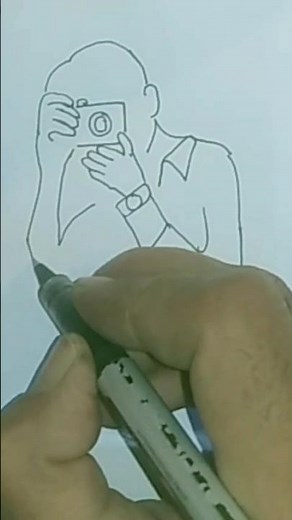 easy & beautiful drawingll How to draw Cameraman .