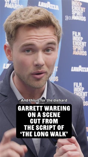 At the Spirit Awards red carpet, The Long Walk star Garrett Wareing revealed which scene from Stephen King’s novel he wishes had made it into the movie 📖 #SpiritAwards #Movies #MovieTok #IndependentFilms