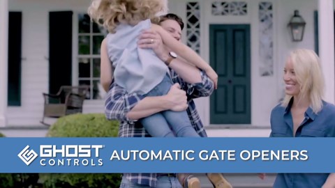 Ghost Controls Heavy Duty Dual Automatic Gate Opener with Dual Premium Wireless Keypads