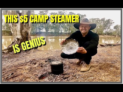 How to Make a $5 DIY Camping Steamer for Cooking Over a Fire.