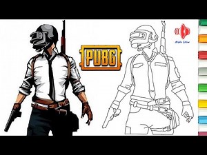 رسم pubg | كيفية رسم لعبة ببجى pubg | ببجى موبايل