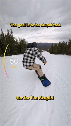 Snowboarding Fast