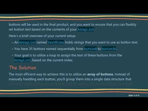 Efficiently Set Text of Multiple Buttons Using a For Loop in Java Android