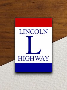 Lincoln Highway Marker Road Sign Stickers, Traffic Sticker, Road Sign Decoration, Road Work Signs, Building Signs, Traffic Sign - Etsy