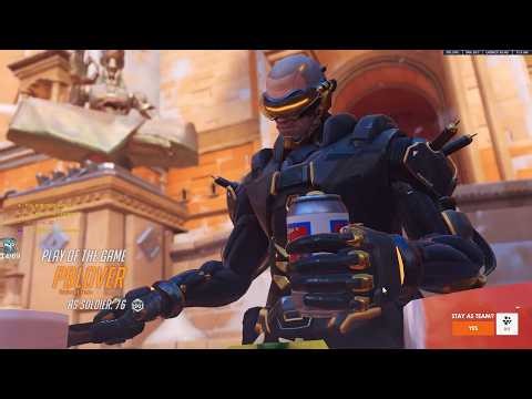 POTG! 21K DMG! IDDQD CRAZY HUMANI AIMBOT SOLDIER 76 - SEASON 1 GAMEPLAY OVERWATCH