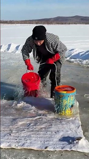 Unbelievable Ice Fishing Catch! Massive Fish Haul Under Frozen Ice 🎣🧊#IceFishing #Fishing #Fishing