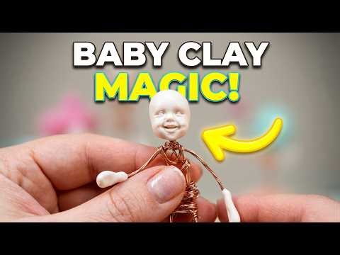 DIY How to make miniature doll hands and feet with polymer clay | Lifelike Details