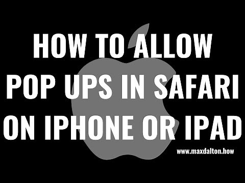 How to Allow Pop Ups in Safari on iPhone or iPad