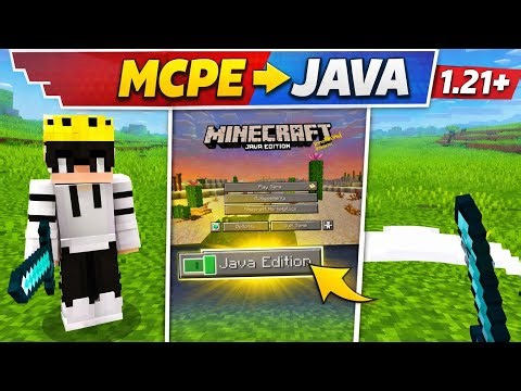 MCPE To Java Edition 1.21 | Real Java UI & Combat In Minecraft PE 🔥