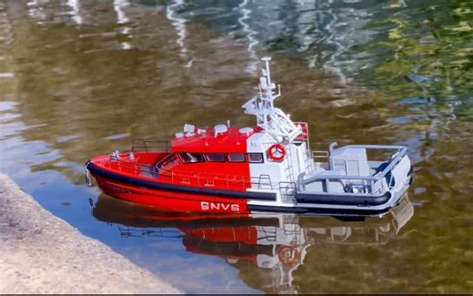 超精细1/72 SNVS救援艇，釟肆监造遥控模型船