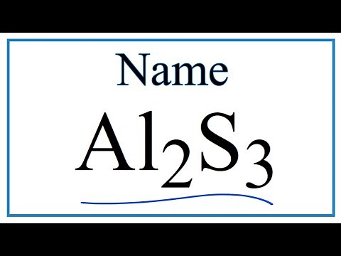 How to Write the Name for Al2S3