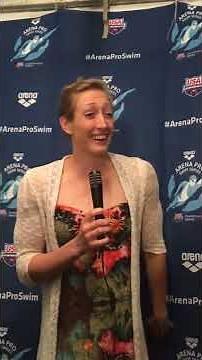 Breeja Larson Talks to Press at 2016 Arena Pro Swim Series at Mesa