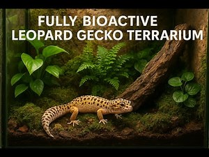Step into nature with this fully bioactive leopard gecko terrarium—alive, lush, and thriving.