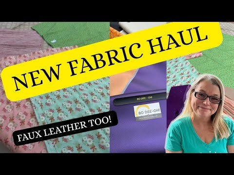 Huge Fabric Sale Haul: Bo Dee OH! Faux Leathers & Vinyls & Fabrics from The Fabric Company!