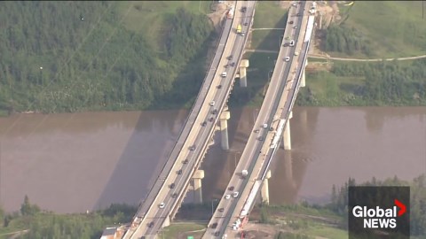Southwest Anthony Henday Drive bridge construction in the final stretch