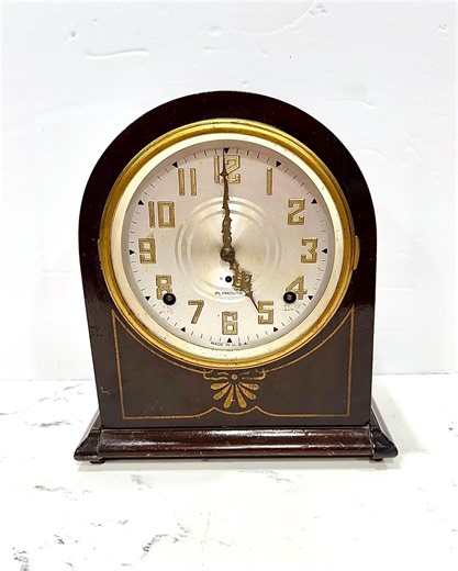 Antique Plymouth Mantel Clock for Restoration or Parts, With Wind up Key - Etsy