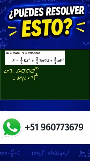 Homogeneidad Dimensional | Halla la ecuación dimensional de P ⚡📘
