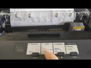 Configuracion papel continuo Epsom LX-350