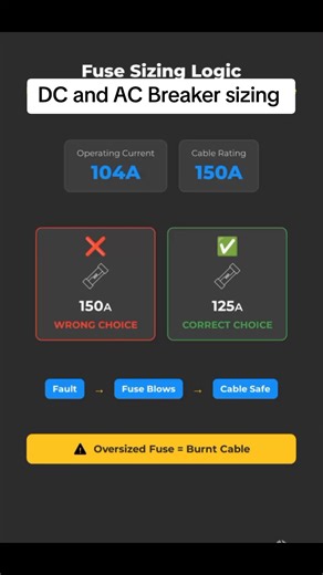Solar DC and AC breaker sizing