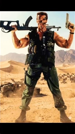 Colonel John Matrix Dancing #commando #arnoldschwarzenegger #ai #shortsyoutube