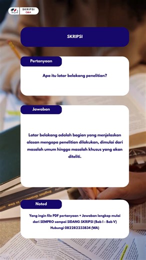 Contoh pertanyaan sidang skripsi cara jawabnya🎓 Jangan sampai blank di depan dosen Mau versi lengkapnya? Hubungi 082282233834 (WhatsApp) #sidangskripsi #pejuangskripsi #tipsskripsi #pertanyaanskripsi #mahasiswaakhir