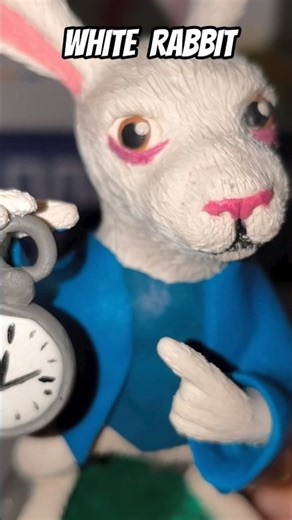 MAKING WHITE RABBIT alice in wonderland! Meme #tutorial #meme #rabbit #aliceinborderland #clay