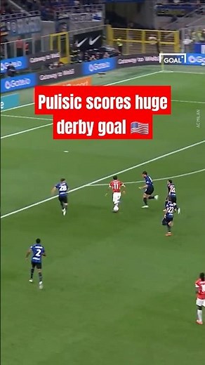 CHRISTIAN PULISIC scores in the MILAN DERBY 🔥 #shorts #soccer #football