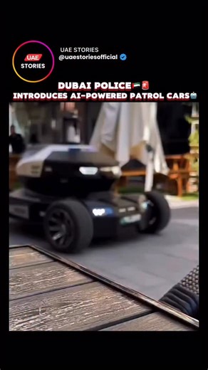 Dubai just took policing to a whole new level! 🤖🚓 Meet Dubai Police’s AI Patrol Car a fully autonomous robot with 360° vision, facial recognition, and even a drone for aerial surveillance! 🇦🇪✨ 15 hours nonstop, zero human driver. The future isn’t coming it’s already here! #uaestoriesofficial #uaestories #DubaiPolice #DubaiFuture #AICar #SmartCityDubai #MicropolisRobotics #Innovation | UAE Stories