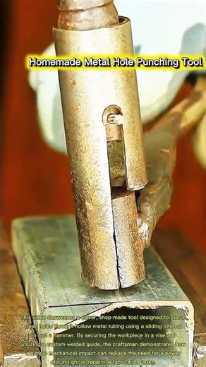 Homemade Metal Hole Punching Tool