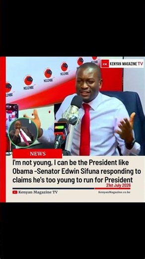 I'm not young, how old was Obama when he became President? Was he really that young? ~ Sifuna