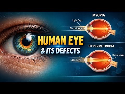 The Human Eye and it's Defect | Myopia, Hypermetropia and Presbyopia Explained