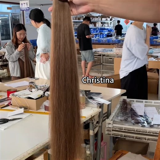 #tapehair #tapehairextensions #hairfactory #30inchair #30inchhair #30inchhairextensions #brownhair #ʙʀᴏᴡɴʜᴀɪʀ #humanhairextensions | Christina Zhang