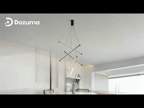 LED Linear Chandelier Nordic Minimalist Lighting | SKU: HA119287