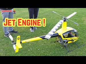 GREAT SOUND ! Robinson R22 RC Jet Turbine Helicopter
