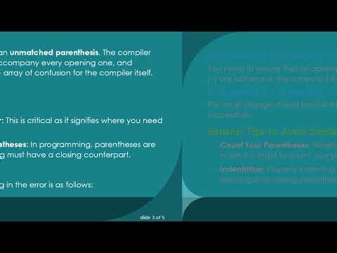 Understanding the Error: '{': no matching token found in C+ + Templates