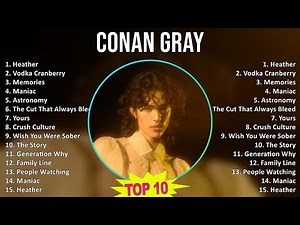 Conan Gray 2025 MIX 1 HOUR - Heather, Vodka Cranberry, Memories, Maniac