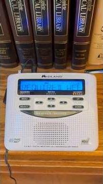 First Required Weekly Test of 2026 on Midland WR120 NOAA weather radio with EAS tones #weatherradio