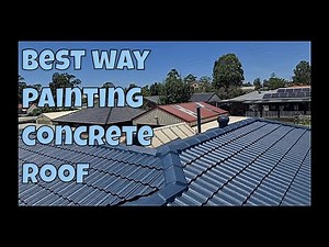 Best way painting concrete roof