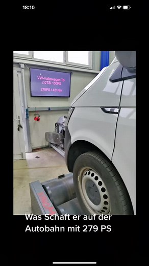 Volkswagen T6 Performance Test on a Dynamometer