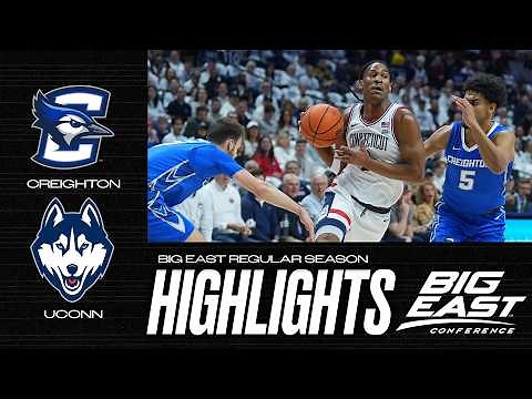 Creighton vs. UConn: Big East regular season men's basketball highlights