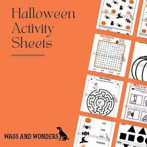 Halloween Activity Worksheets Bundle: Games, Maze, Craft (PDF)