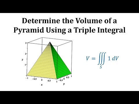 Determine the Volume of a Pyramid Using a Triple Integral