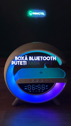 ✅ Lampa inteligenta cu Radio, Incarcator Wireless, Boxa Bluetooth, Sunete Ambientale, Alarma si Ceas Digital ✅ Incarcator pentru telefon Wireless sau normal cu cablul de incarcare ✅ Port USB si microSD AUX si Blueetoth ✅ Baterie integrata, poate fi utilizata fara cablul de alimentare ✅ Functie de baterie externa ✅ 8 Lumini si culori diferite ✅ Garantie 2 ani ✅ Livrare in 1-2 zile lucratoare cu deschidere colet sau la Easybox Sameday | smarrt.ro