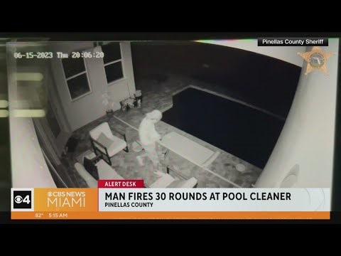 Florida man shoots at pool cleaner