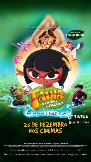 A Amazônia tem voz e tem história. Fafá de Belém traz uma sabedoria e alegria especial à sua personagem nesse universo cheio de emoção e carinho. 🎬 Tainá e os Guardiões da Amazônia – Em Busca da Flecha Azul estreia dia 25 de dezembro! 👉 Pergunte sobre o filme nas redes sociais do seu cinema favorito! #TaináEOsGuardiõesdaAmazônia #TaináEOsGuardiõesdaAmazôniaOFilme #ParisFilmes #filme #Cinema #Filme