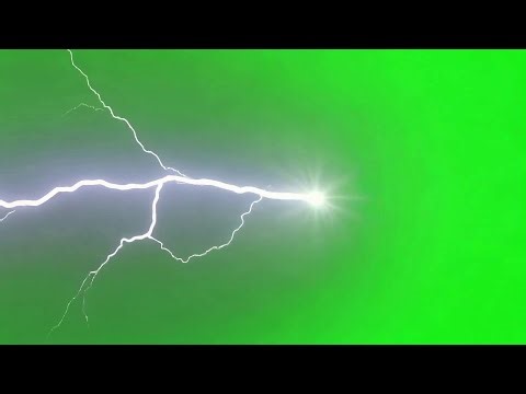 Electricity Current Green Screen
