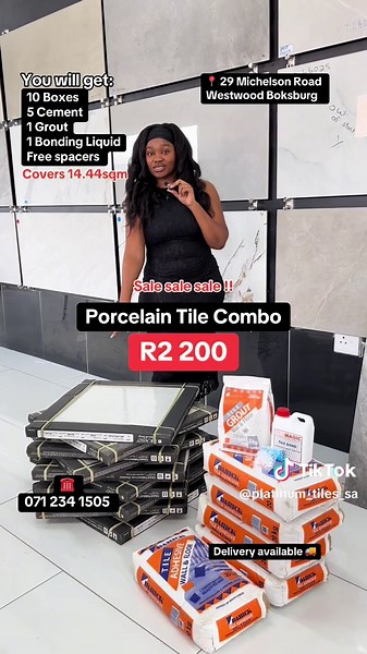 Porcelain Tile Combo Sale with Free Delivery in Boksburg
