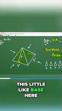Pyramid Surface Area Calculate Fast With This Trick #math #maths #geometry #education